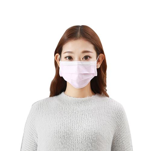 一次性口罩透气夏季防晒韩版骑行男女潮彩色三层四层粉色50只包邮
